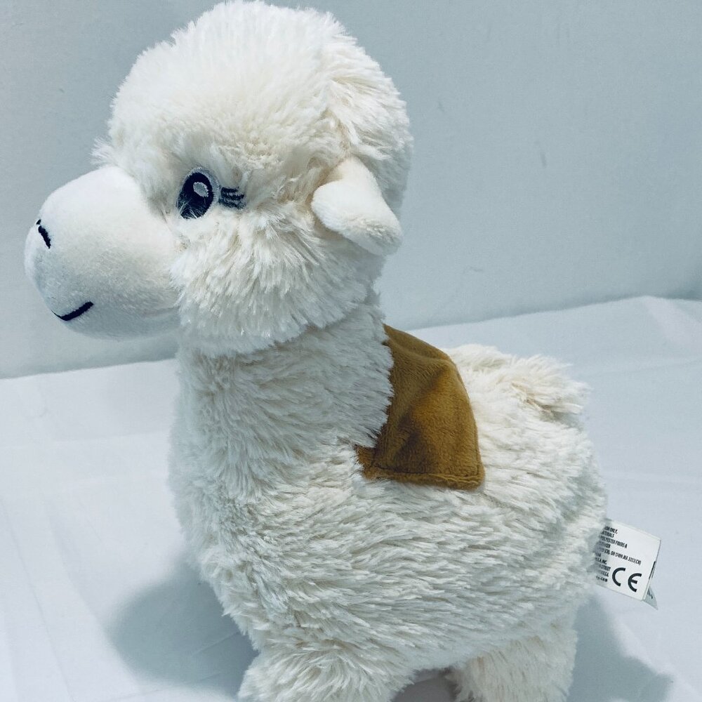 LLAMA PLUSH 10" TAN "SADDLE", KELLYTOY, EUC
